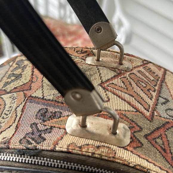 Vintage hat box/zippered case with collegiate theme…Harvard, Rice, Ohio etc. - Picture 4 of 10